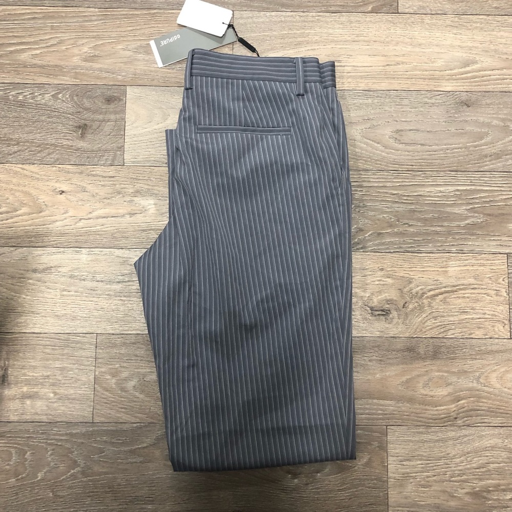 NWT ADIDAS Gray striped Golf Pants AdiPURE size M